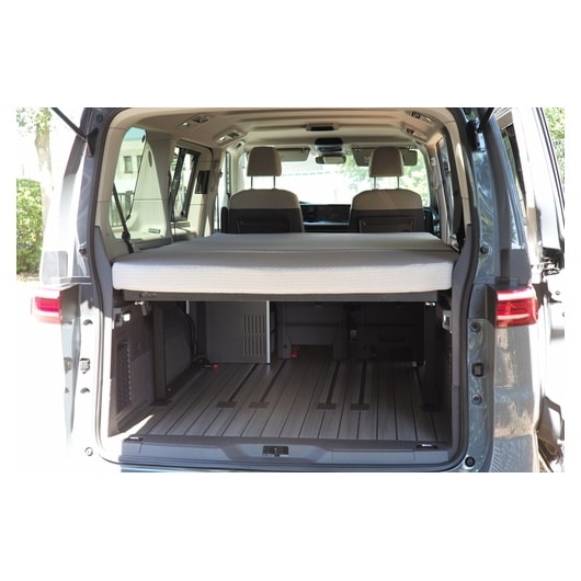 CARBEST LIT PLIABLE AVEC SOMMIER | VW T7 de Captivan, se monte facilement pour un couchage confortable, se replie pour un rangement facile.