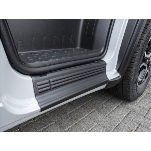 CARBEST PROTECTION SEUIL PORTES AVANT | DUCATO X290 de Captivan, protection pour FIAT Ducato, colle sur carrosserie, évite rayures.