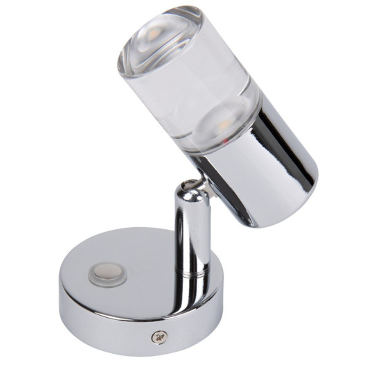 CARBEST SPOT LED ORIENTABLE À VERRINE - Captivan, spot d'éclairage 12V dimmable et tactile pour bateau ou camping-car.