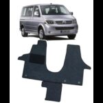 CARBEST TAPIS CABINE BASIC VW T5 chez Captivan, tapis de protection pour sol de camping-car, adapté pour conducteur et passager.