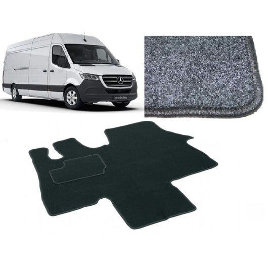 CARBEST TAPIS DE CABINE PLUS SPRINTER DEPUIS 2018 chez Captivan, tapis résistant et parfaitement adapté à la cabine du MERCEDES Sprinter.