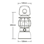 HT LANTERNE À LED USB de Captivan, idéale pour éclairage intérieur et extérieur en camping, avec batterie intégrée et charge USB.