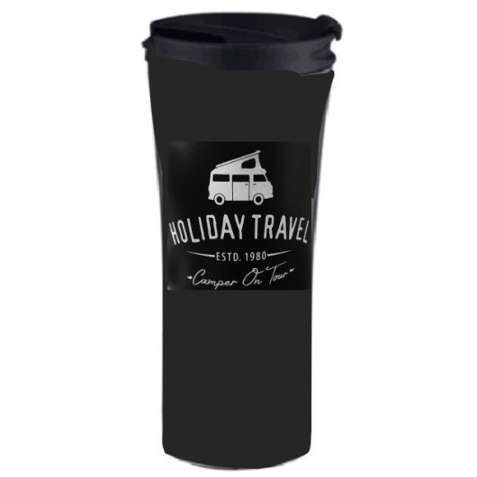 HT THERMOS NOIR de Captivan, thermos idéal pour randonnées et camping-car, conserve vos boissons chaudes.