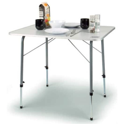 MC CAMPING TABLE OLE de Captivan, table pliable, 80 x 60 cm, pieds télescopiques, idéale pour le camping et les terrains variés.