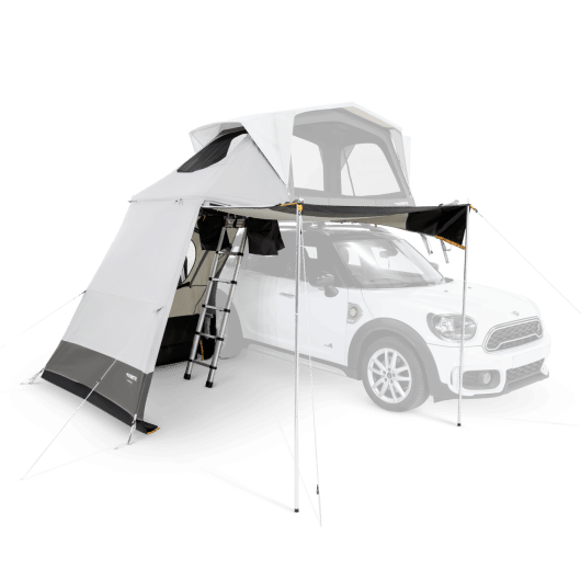RT AWNING L POUR TRT 140 AIR DOMETIC chez Captivan, auvent pour tente de toit gonflable, protège du soleil et de la pluie.