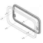 CARBEST BAIE RW ECO - Fenêtre latérale en verre projetable pour camping-car et caravane, disponible chez Captivan.