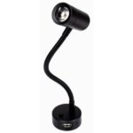 CARBEST LISEUSE LED FLEXIBLE 210 MM AVEC USB chez Captivan, lampe idéale pour lit en van, équipée d'un port de charge USB.