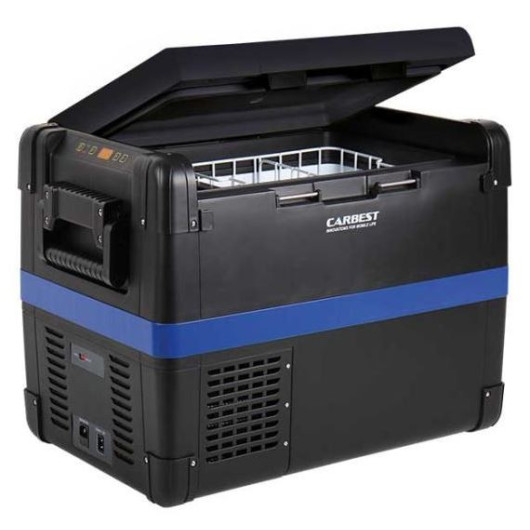 CARBEST MAXIFREEZER 50 - Glacière électrique 12/24 et 230V, performances de froid idéales pour camping-car, bateau ou camping - Captivan.