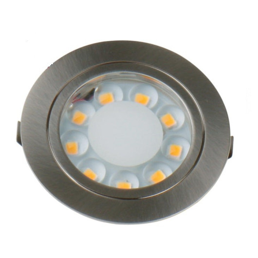 CARBEST SPOT 9 LEDS 12V de Captivan, éclairage à basse consommation pour fourgon, bateau ou camping-car avec design chromé.