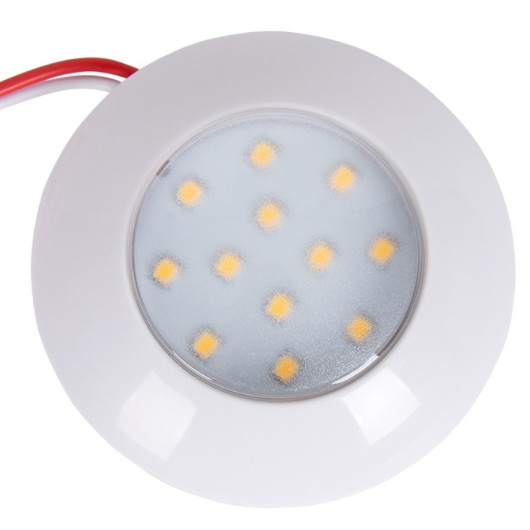 CARBEST SPOT LED Ø 75 MM de Captivan, idéal pour éclairage intérieur camping-car, fourgon aménagé ou bateau, faible consommation.