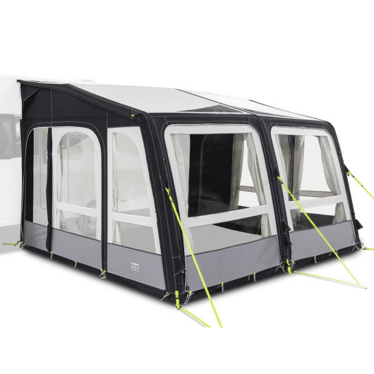Auvent gonflable panoramique GRANDE AIR PRO DOMETIC de Captivan, parfait pour créer un espace de vie agréable et fonctionnel.
