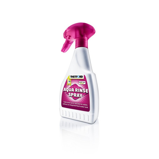 THETFORD AQUA RINSE SPRAY par Captivan, additif de rinçage en spray pour nettoyer les toilettes en camping-car ou fourgon.