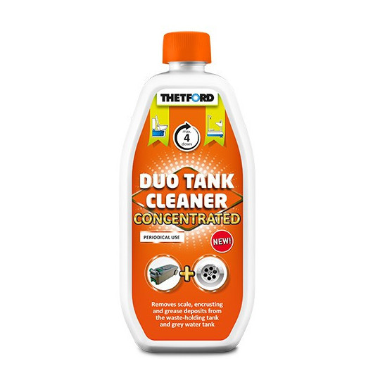 THETFORD DUO TANK CLEANER CONCENTRATED chez Captivan, formule concentrée pour nettoyer en profondeur la cassette toilette de votre camping-car.