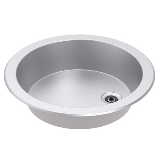 THETFORD SPUN BOWL 23 en inox, moderne et robuste, idéal pour cuisine de bateau ou camping-car - disponible chez Captivan.