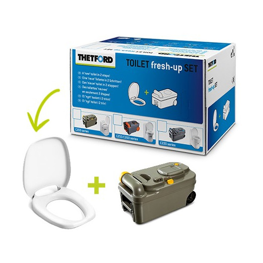 THETFORD TOILET FRESH-UP SET C 200 chez Captivan : kit de rénovation pour WC chimiques de camping-car et caravane.