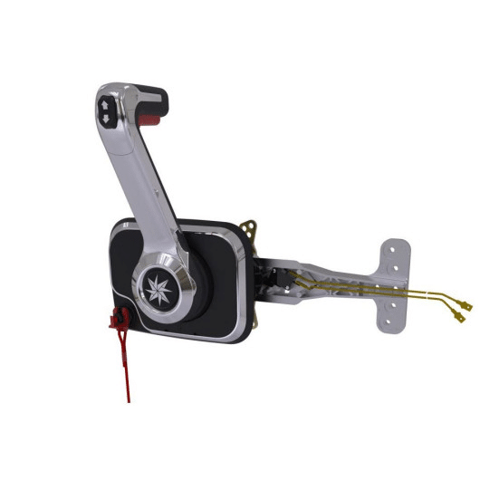 XTREME SERIES MONTAGE LATÉRAL CHROME DOMETIC de Captivan, un boitier de commande ergonomique pour moteur in-bord et hors-bord.