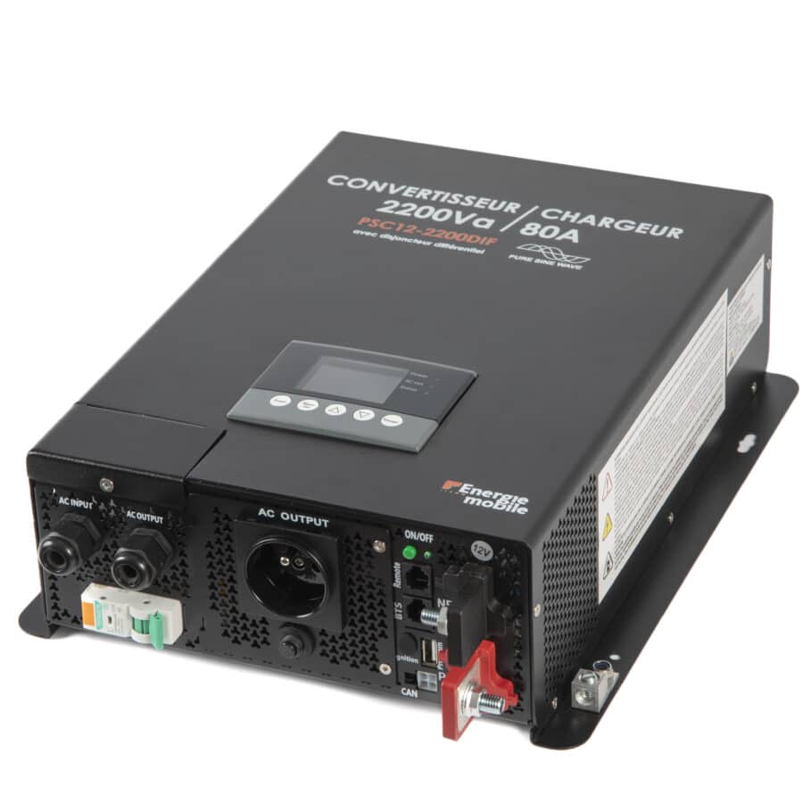 Chargeur convertisseur PSC+DIF 2200VA 80A Energie Mobile