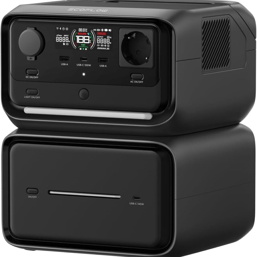 Batterie nomade River 3 Max Plus de Ecoflow. Une batterie promettant mobilité et puissance pour vos voyages.