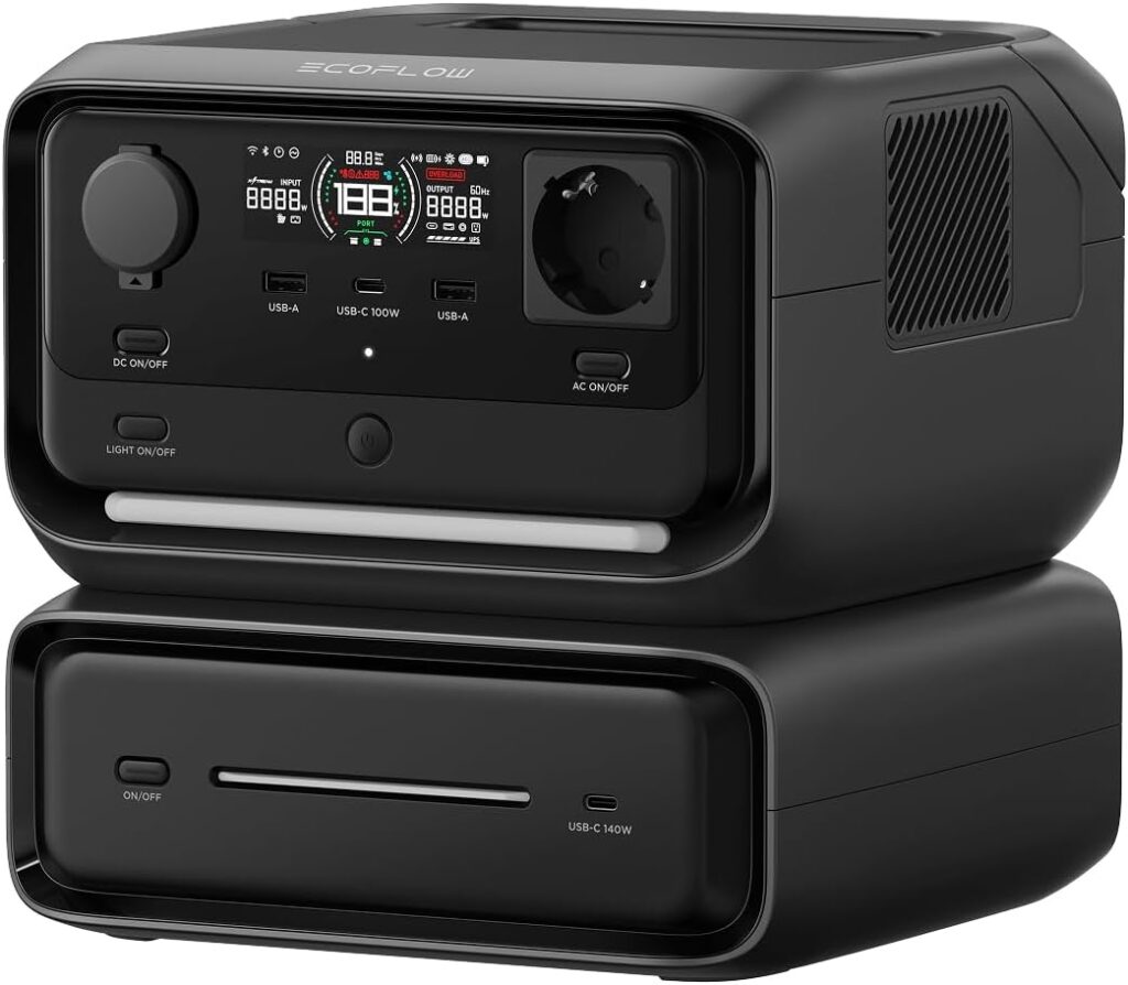 Batterie nomade River 3 Max de Ecoflow. Une batterie promettant mobilité et praticité pour vos voyages.